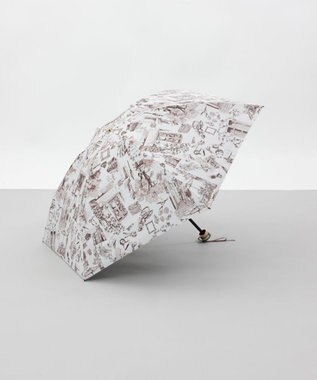 AURORA 【 Beaurance （ビューランス）】プリント夢が棲む場所　晴雨兼用傘（折りたたみ傘）