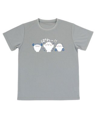 Mother garden しろたん ドライ ぱわー柄 Tシャツ 半袖 《灰色》  吸水速乾加工 レディース メンズ ユニセックス グレー