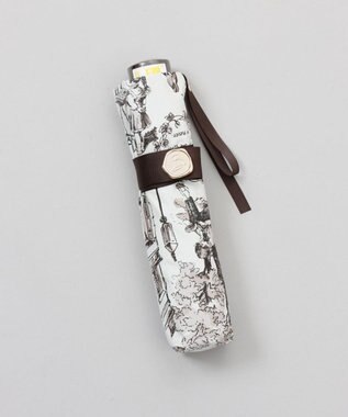 AURORA 【 Beaurance （ビューランス）】プリント夢が棲む場所　晴雨兼用傘（折りたたみ傘） トープ