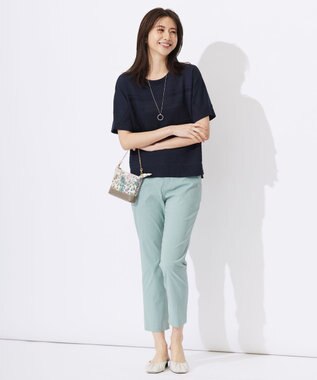 J.PRESS LADIES ツイストサークル ワントップ ネックレス シルバー系