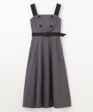 GRACE CONTINENTAL トレンチジャンパースカート グレー