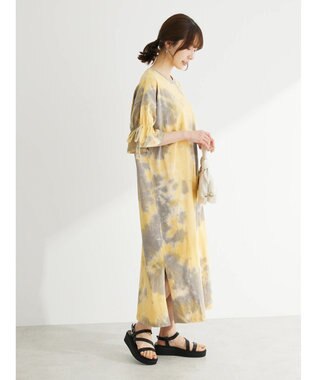 Green Parks ・ｎｏｖｅｍ　９　タイダイＴＥＥワンピース Yellow