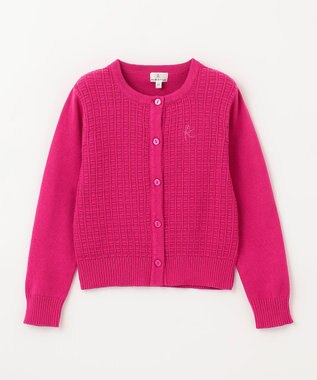 組曲 KIDS 【110-140cm】クラシック カーディガン ラズベリー系