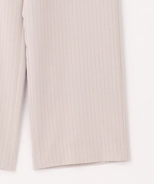 J.PRESS LADIES L 【洗える・吸汗速乾】ウェザーピンストライプ ワイド パンツ ベージュ系1