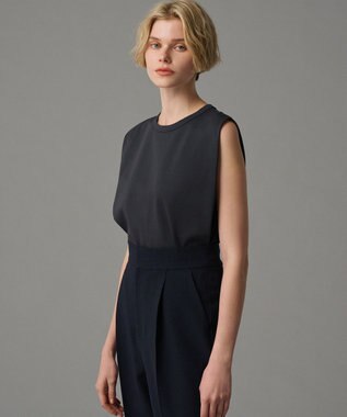 uncrave ダブルフェイスジャージー ノースリーブカットソー スレート