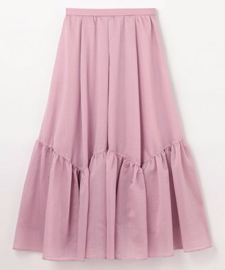 GRACE CONTINENTAL ティアードボリュームスカート ピンク