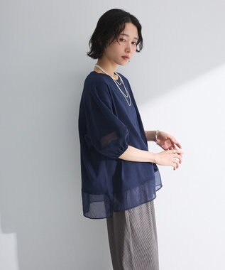 Green Parks シアードッキングプルオーバー Navy