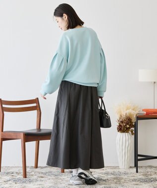 AMERICAN HOLIC ギャザーフレアスカート Charcoal Gray