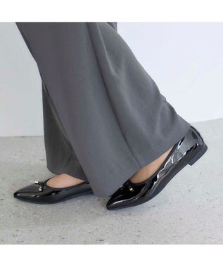 MODE ET JACOMO <carino>【レイン対応】中敷きデザインバレエシューズ