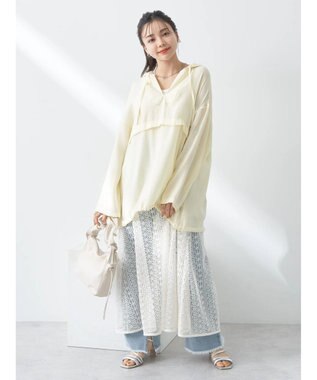 earth music&ecology シアーアノラック Light Yellow