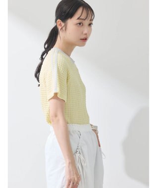 earth music&ecology ラインジャガードプルオーバー Yellow