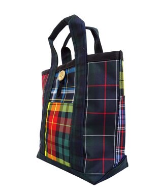 +RING 【水・汚れに強い】【B5サイズ】撥水ミニトートバッグ S CHK SR255 マルチカラー