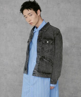 WEGO デニムトラッカージャケット デニムブラックソノタ