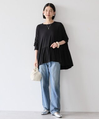 AMERICAN HOLIC ティアードカットプルオーバー Black