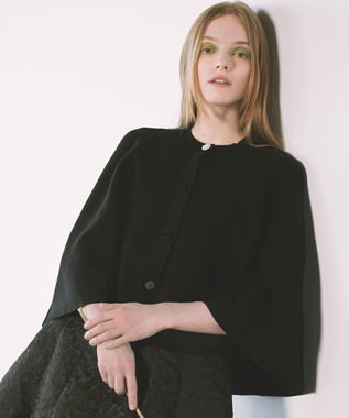 TOCCA 【洗える！】DEMILUNE ポンチョ ブラック系