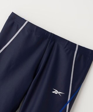 OP／FILA 【Reebok】ステッチ入りロングスパッツ ネイビー
