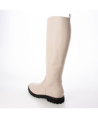 MODE ET JACOMO <carino>【レイン対応】タンクソールロングブーツ アイボリー