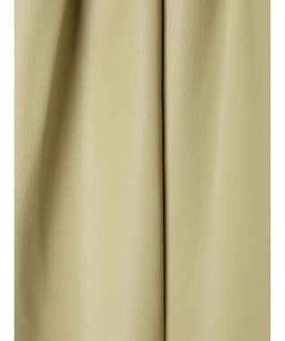 Green Parks レザーライクキリカエＡラインスカート Beige