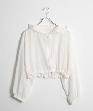 WEGO シアードロストショートパーカー ホワイト