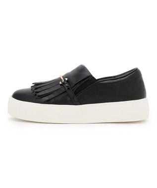TOCCA 【晴雨兼用】FRINGE SLIPON RAIN SNEAKERS スニーカー ブラック系