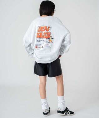 WEGO 【ユニセックス着用ITEM】別注BENDAVISグラフィックT（LS） アッシュグレー