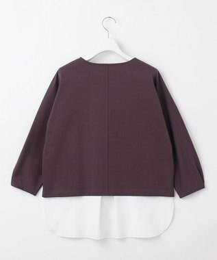 J.PRESS LADIES S TCポンチ ドルマンスリーブ レイヤード カットソー パープル系