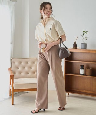 WEGO USPOLOハーフスリーブシャツ ホワイトアイボリー