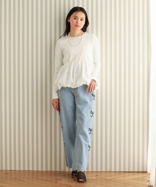 Green Parks ・ＳＵＧＡＲ　ＳＰＯＯＮ　裾バルーンプルオーバー Off White