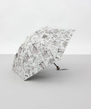 AURORA 【 Beaurance （ビューランス）】プリント夢が棲む場所　晴雨兼用傘（折りたたみ傘）