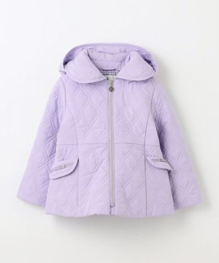 組曲 KIDS 【110-140㎝】中綿キルト コート ラベンダー系