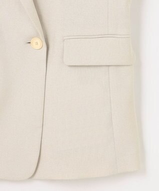 自由区 【カタログ掲載・人気素材・デザインリニューアル・セットアップ対応】リネンライクシンセティックテーラード ジャケット フラックス