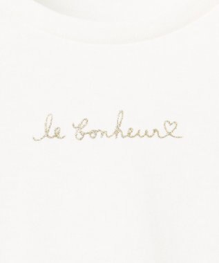 ANY KIDS キャミソール付き 長袖Tシャツ ラベンダー×オフホワイト