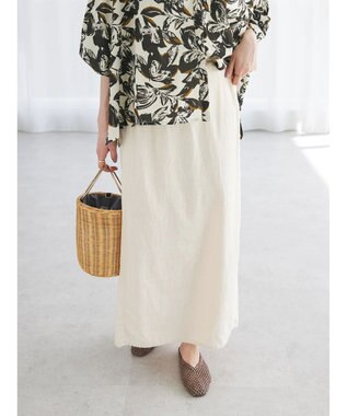 CRAFT STANDARD BOUTIQUE 【キナリノ別注】リネンレーヨンスカート Ivory