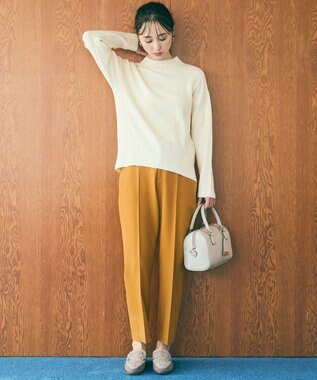 ANY SIS 【洗える】サイドケーブルアンゴラブレンド ニット アイボリー