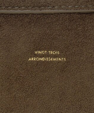 23区 【見上愛さん着用/VERY掲載】ワイド ボストン バッグ カーキ(スエード調)