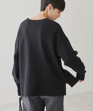 AMERICAN HOLIC Ｖネックニットプルオーバー Black