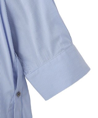 YECCA VECCA リブMIXストライプオーバーシャツ Stripe