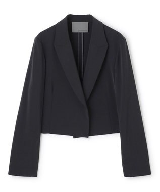 uncrave クールタッチツイル ショートジャケット ブラック