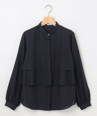 組曲 【WEB限定色あり】フルコーデフリルシャツ ネイビー系