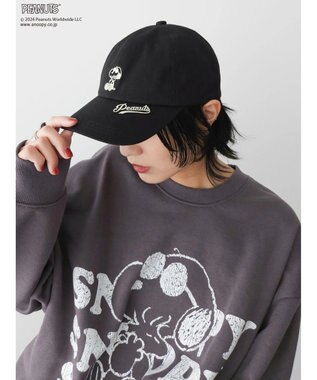 Green Parks ■ＰＥＡＮＵＴＳ　刺繍ＣＡＰ Black