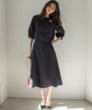 組曲 S クロップドフレア セットアップ ネイビー系