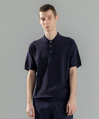 JOSEPH HOMME 【WEB限定カラーあり】【洗える/ストレッチ】リュクスレーヨン　ポロニット ネイビー系