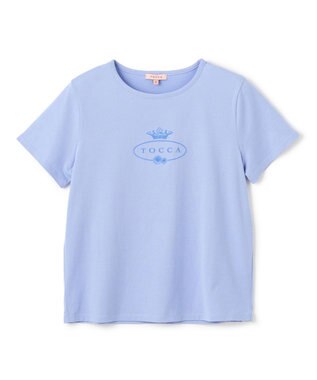 TOCCA HALLMARK FLOCKY LOGO TEE Tシャツ ブルー系