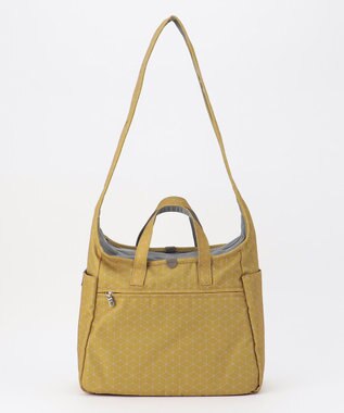 Y'SACCS キュービック×ポイントドット　2WAYトート＆ショルダー　Mサイズ イエロー