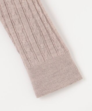 J.PRESS LADIES 【洗える】KNIT BASIC クルーネック カーディガン トップベージュ系