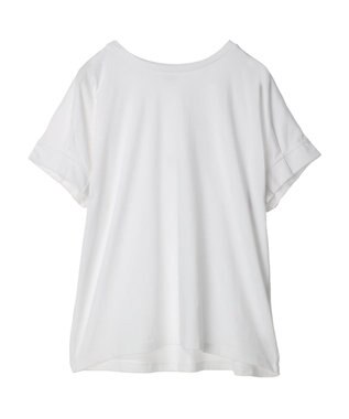 AMERICAN HOLIC 接触冷感袖タックカットプルオーバー Off White