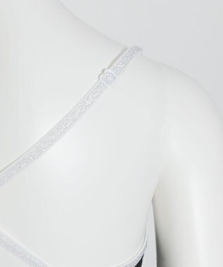 WEGO 【ブラトップ＆ショーツセット】Liliane　Ciel　フェザーラメ ブラック