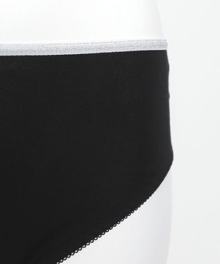 WEGO 【ブラトップ＆ショーツセット】Liliane　Ciel　フェザーラメ ブラック