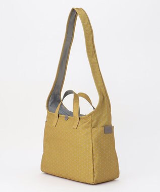 Y'SACCS キュービック×ポイントドット　2WAYトート＆ショルダー　Mサイズ イエロー