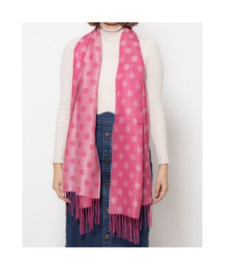 UNBILLION カシュネ cache nez / ドット柄ジャカードストール ピンク